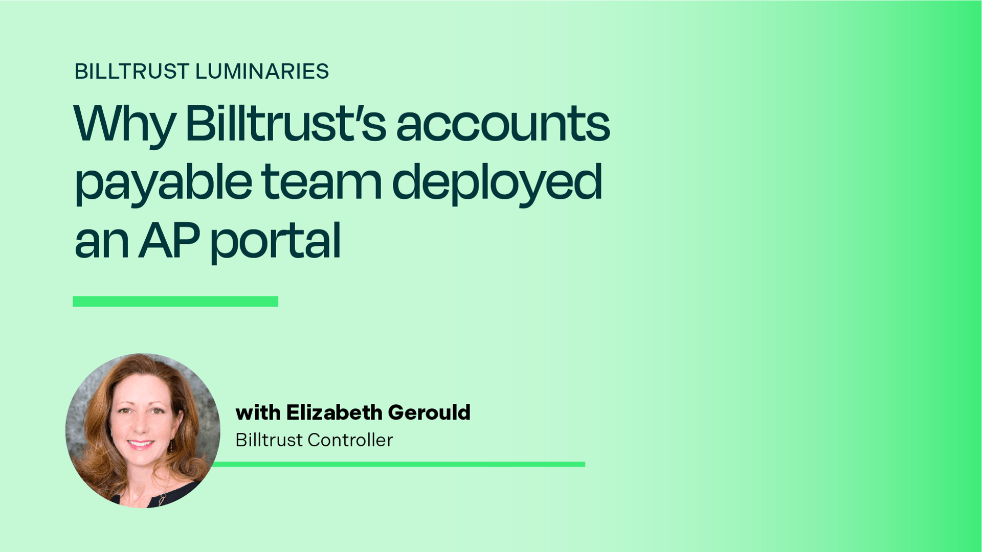 Why Billtrust's accounts payable team deployed an AP portal